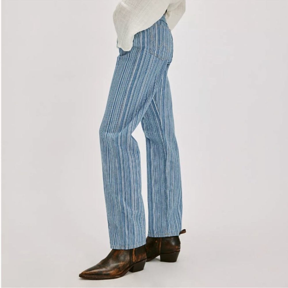 Wrangler Sunset 651 Stripe Mid-Rise Straight Jeans NWT - Picture 4 of 15